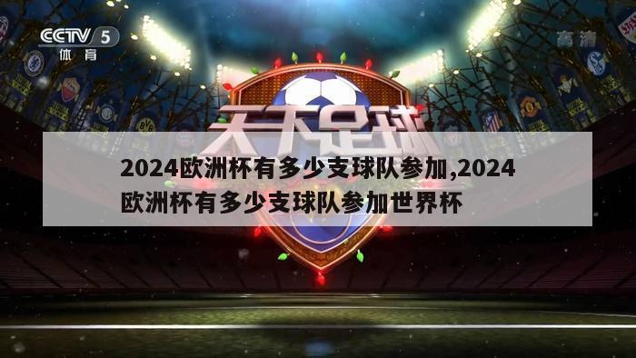 2024欧洲杯有多少支球队参加,2024欧洲杯有多少支球队参加世界杯